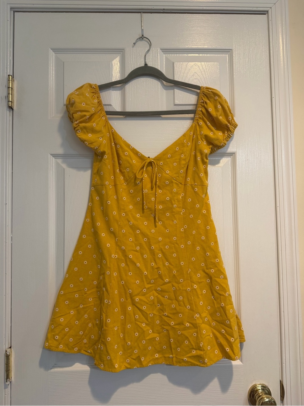 MAJORELLE Mustard Yellow Dress Top